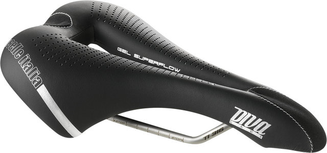 Selle Italia Sillín DIVA Gel Superflow - negro/S