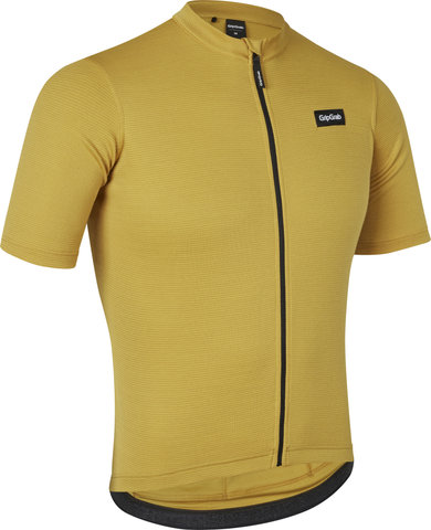 GripGrab Maillot EXPLR Merinotech S/S - mustard yellow/M