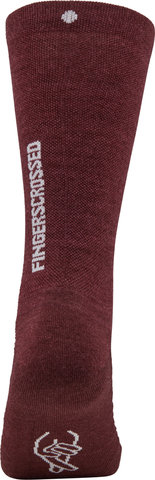 FINGERSCROSSED Calcetines Light Merino Silk - bordeaux/39 - 42