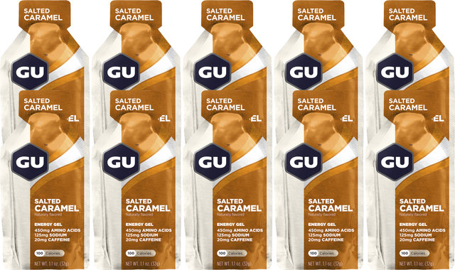 GU Energy Labs Energy Gel - 10 Pack - salted caramel