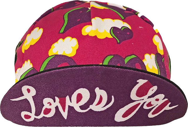 Cinelli Art Program Cycling Cap - ana benaroya-heart/one size