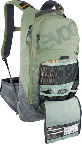 evoc Sac à Dos à Protecteurs Trail Pro 10 - light olive-carbon grey/S/M