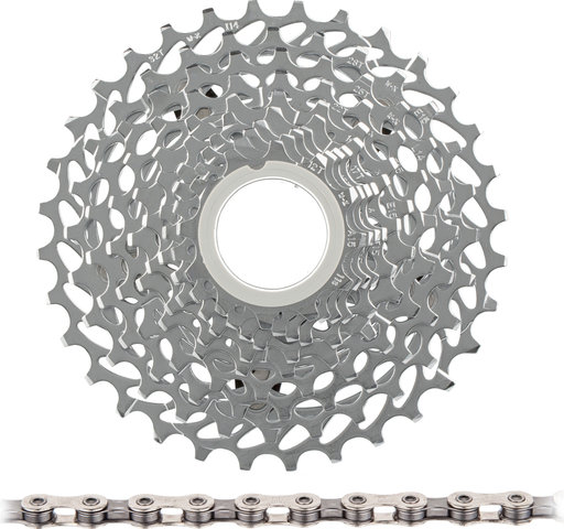 SRAM Rival PG-1130 Cassette + PC-1130 11-speed Chain Set - blast silver/114/11-26/Shimano Road