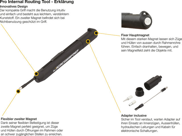 Jagwire Herramienta de extensión de cables Pro Internal Routing Tool - black