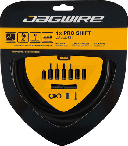 Jagwire 1X Pro Schaltzugset - stealth black