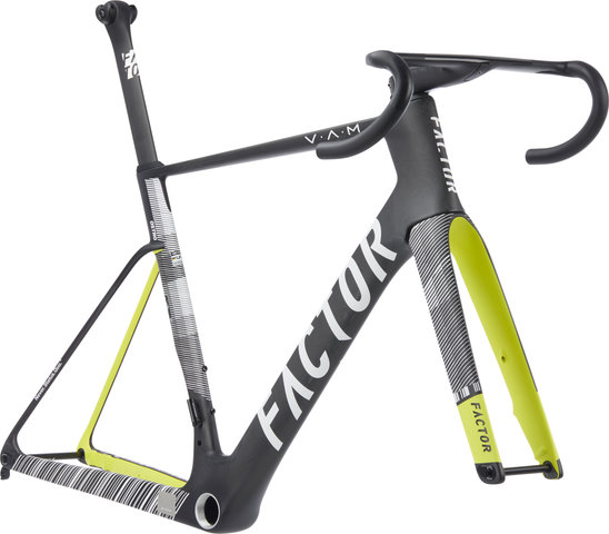 Factor OSTRO V.A.M. Disc T47a Shimano geometric stripe Carbon frame kit - geometric stripe/56 cm, 110 mm x 40 cm, SB 0 mm