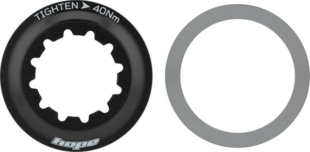 Hope Centre Lock Lockring w/ Internal Gearing - black