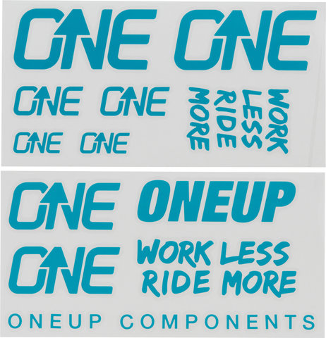 OneUp Components Decal Kit - turquoise