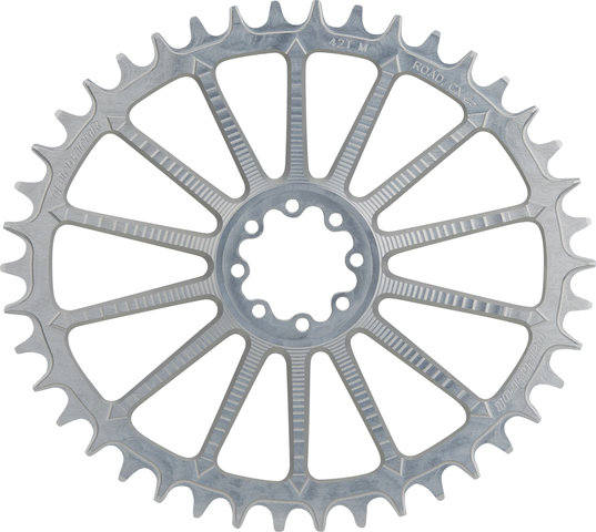 Garbaruk Oval Chainring AXS Road/CX SRAM Direct Mount 8-Hole Single Speed - silver/42 