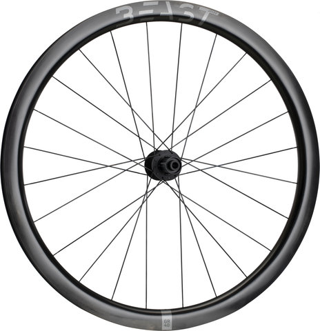 BEAST Components Juego de ruedas GR40 Disc Center Lock Carbon 28" - UD Carbon-negro/Non Boost/Non Boost/142 mm/100 mm/28"/Shimano carretera/100 mm/Shimano carretera/100 mm/142 mm