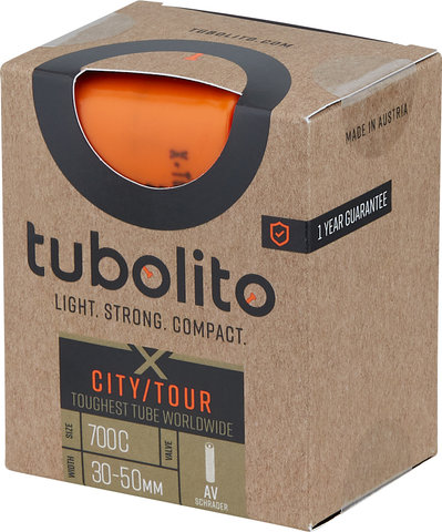 tubolito x Tubo-City/ Tour Inner Tube 28" - orange/30-50 x 622 AV 40 mm