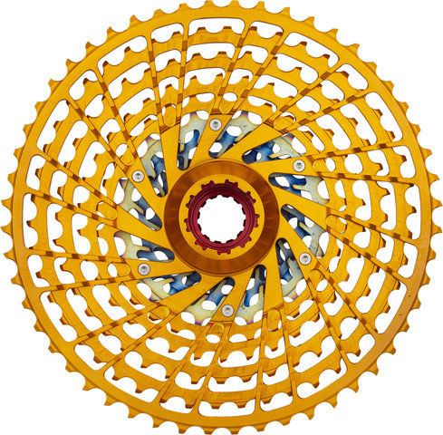 KCNC MTB 12-speed Cassette - oilslick-orange/9-52