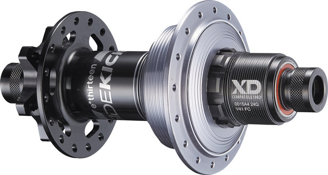 e*thirteen Sidekick 6-bolt disc Super Boost Rear Hub - 32/SRAM XD/black-sterling silver/SRAM XD