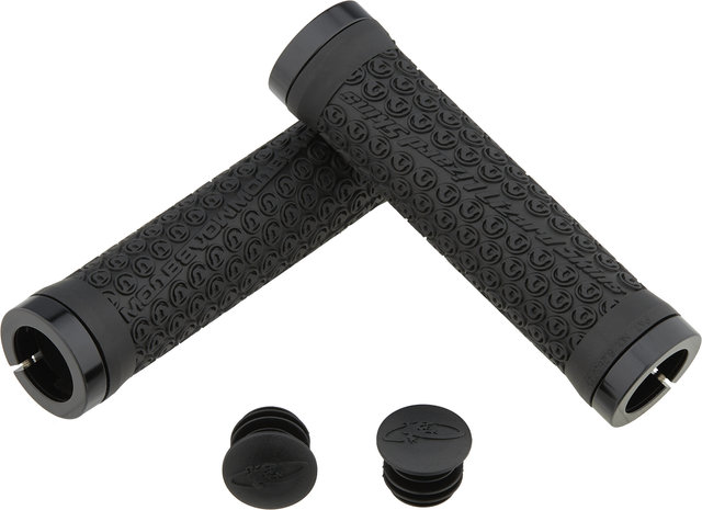 Lizard Skins Moab Lock On Handlebar Grips - black / black/130 mm