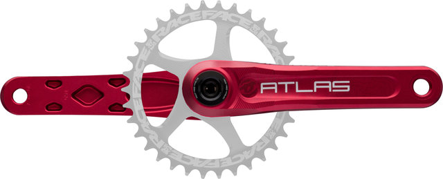 Race Face Bielas Atlas Cinch - red/165,0 mm