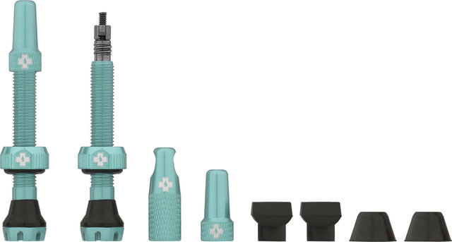 Muc-Off V2 Tubeless Valves - turquoise/Presta 44 mm