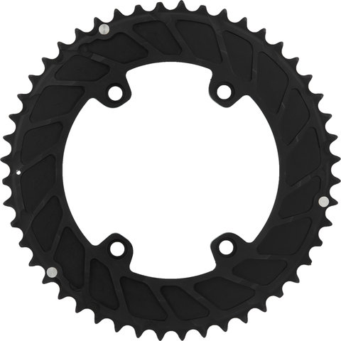 Rotor Shimano GRX Chainring, 4-arm, noQ, 110/80 mm Bolt Circle Diameter - black/48 