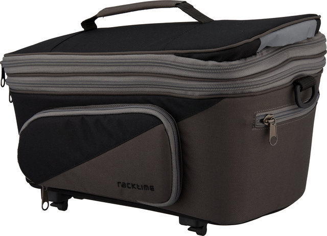 Racktime Talis Plus Pannier Rack Bag - carbon black-stone grey/8000 ml