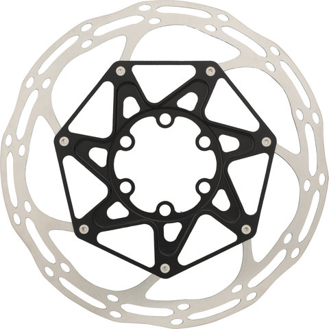 SRAM Centerline X Rounded 6-hole Brake Rotor w/ Steel Bolts, 2-Part - silver-black/160 mm