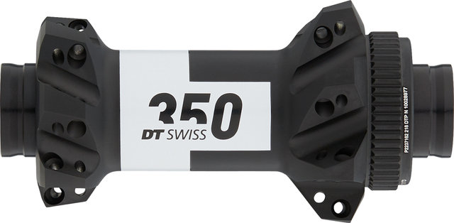 DT Swiss Moyeu Avant 350 Straightpull MTB Disc Center Lock - noir/15 x 100 mm / 28 trous