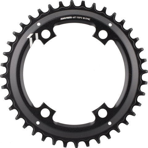 SRAM X-Sync Asymmetrical Chainring, 4-arm, 110 mm BCD for Apex 1 - black/40 