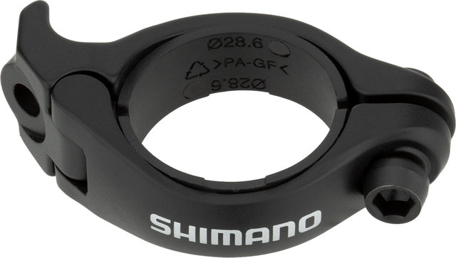 Shimano Schelle SM-AD91 für Dura-Ace / Ultegra / 105 / GRX Anlöt-Umwerfer - schwarz/31,8 mm