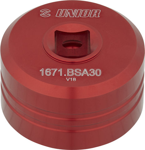 Unior Bike Tools Herramienta de ejes de pedalier 1671.BSA30 - red