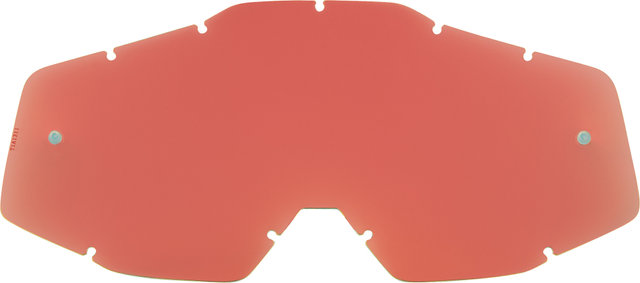 100% Ersatzglas Mirror für Racecraft / Accuri / Strata Goggle - Auslauf - red/universal