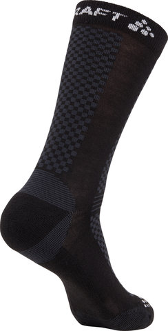 Craft Chaussettes Warm Mid - paquet de 2 - black-white/40-42