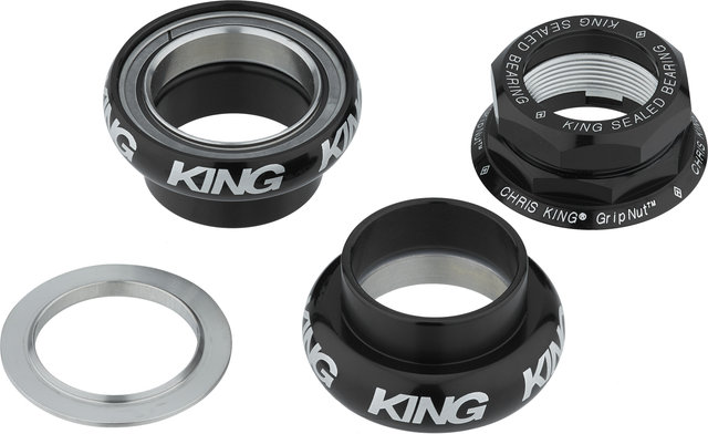 Chris King GripNut Bold EC30/25.4 - EC30/26 Threaded Headset - black/1"/EC30/25,4 - EC30/26