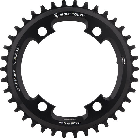 Wolf Tooth Components 107 BCD Kettenblatt für SRAM - black/38 Z