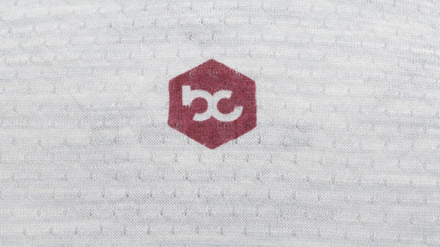 bc original Merino L/S Bike Shirt - silver-grey melange-wine red/S