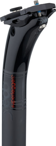 DEDA Tige de Selle en Carbone Superleggero - polish on black/31,6 mm / 350 mm / SB 25 mm