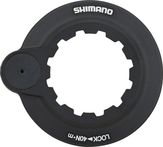 Shimano Disco de freno RT-MT800 Center Lock imám + dentado interior para XT - negro-plata/160 mm