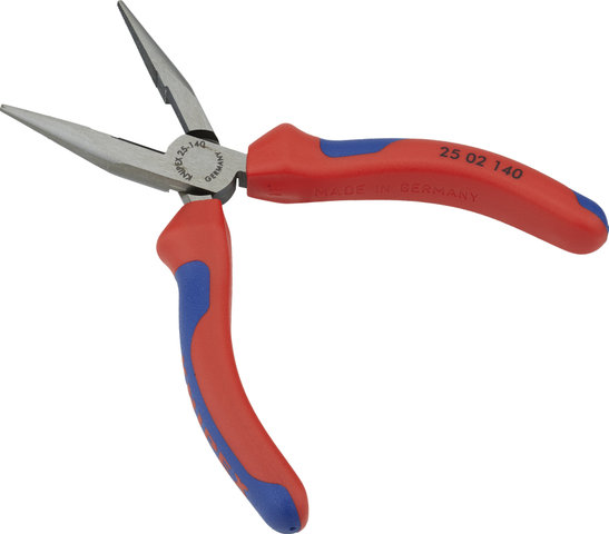 Knipex Flachrundzange mit Schneide - rot-blau