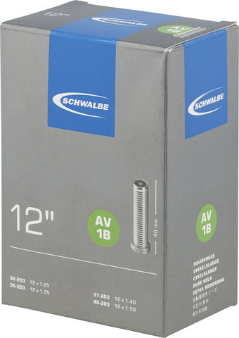 Schwalbe Inner Tube 1B for 12" - universal/32-203 to 40-203/Schrader Valve (AV)/12 x 1.25-1.5 AV 40 mm/40 mm