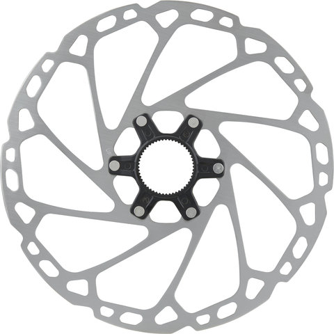 Shimano SM-RT64 Center Lock Brake Rotor for Deore w/ External Teeth - silver-black/220 mm