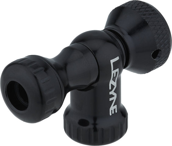 Lezyne Control Drive CO2 Pumpenkopf mit CO2 Kartusche 16 g - schwarz