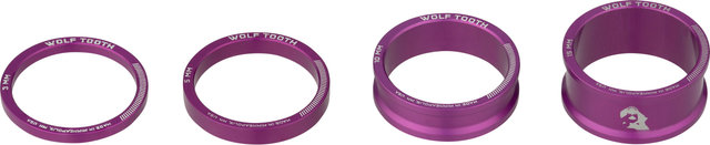 Wolf Tooth Components Precision Headset Steuersatz Spacer Kit - purple