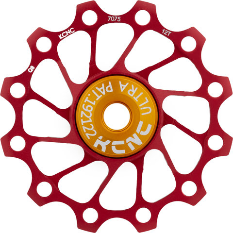KCNC Engranajes Jockey Wheel Ultra Light - rojo/12 dientes