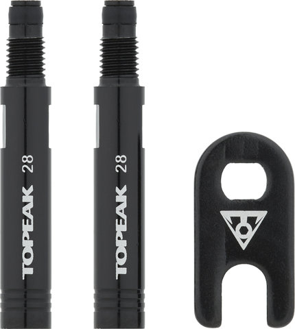 Topeak Valve extender extension - set of 2 - black/70 mm