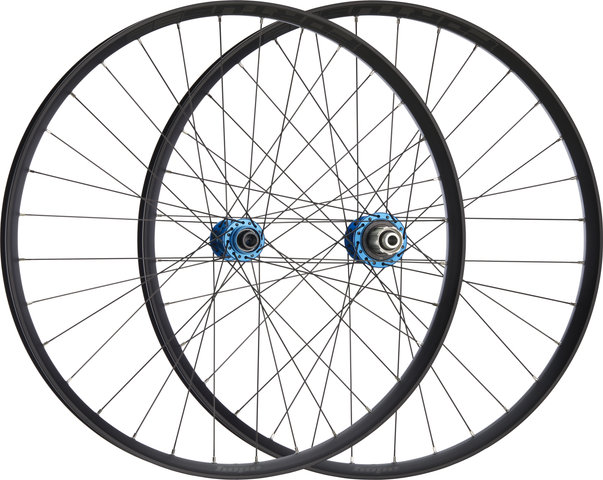 Hope Juego de ruedas Pro 5 + Fortus 35 Disc Center Lock 27,5" Boost - blue/Shimano MTB/Boost/148 mm/110 mm/Boost/27,5" (650B)/110 mm/Shimano MTB/110 mm/148 mm