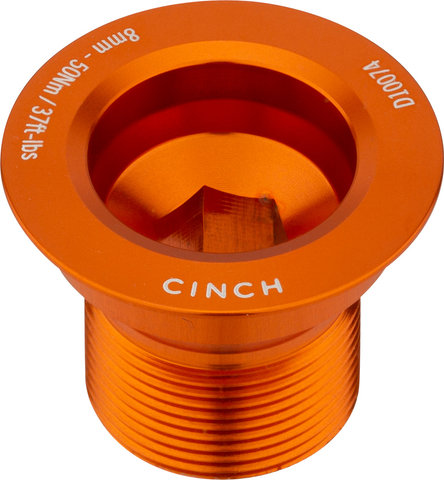 Race Face Left Crank Bolt for Cinch Crankset - gloss orange