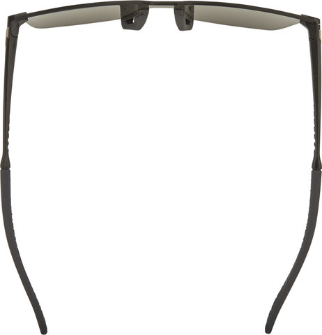 100% Legere Square Smoke Sunglasses - polished black/smoke