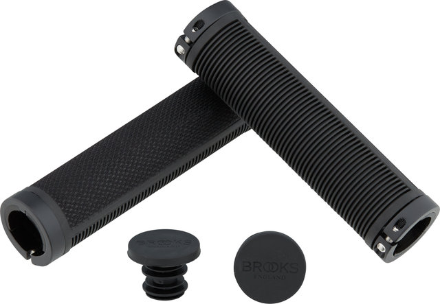 Brooks Cambium Rubber Handlebar Grips - all black/130 mm