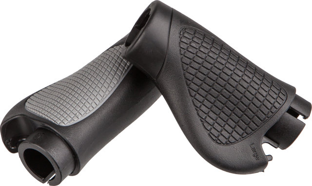 Ergon GP1 Gripshift® Grip Bodies (not incl. Clamps) as of 2015 Model - black-silver/L