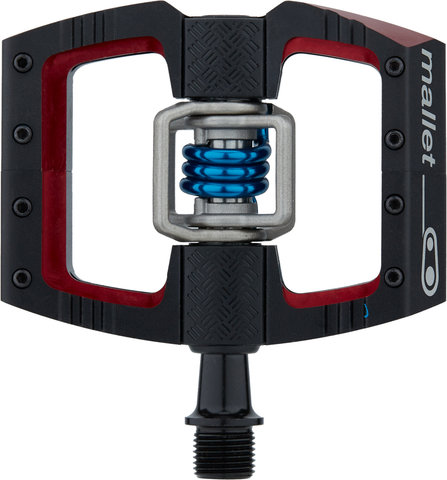 crankbrothers Pedales de clip Mallet DH Superbruni Edition - black-red-blue