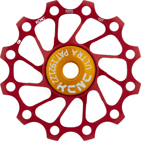 KCNC Jockey Wheel Ultra Light Shift Pulleys - red/12 tooth