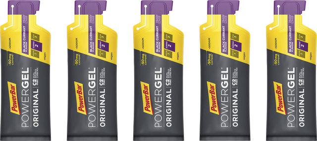 Powerbar PowerGel Original - 5 Stück - black currant - caffeine