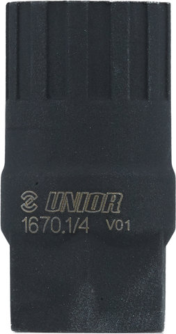 Unior Bike Tools Extractor de cassettes 1670.1/4 para coronas dentadas de rosca - black/universal